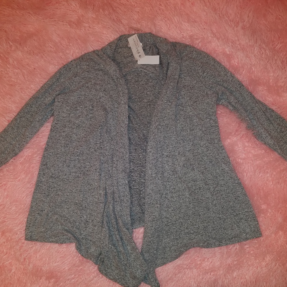 Philosophy Grey marked knit cardigan. 3x